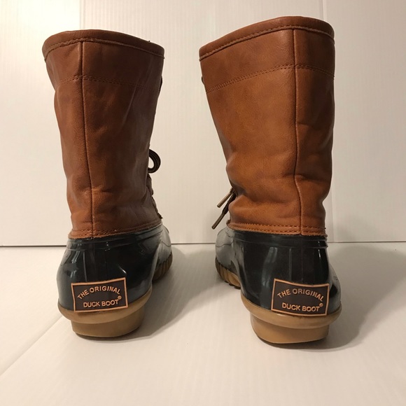 The Original duck boot Arianna winter snow rain mid calf boot women size 7.5 M - Picture 5 of 10